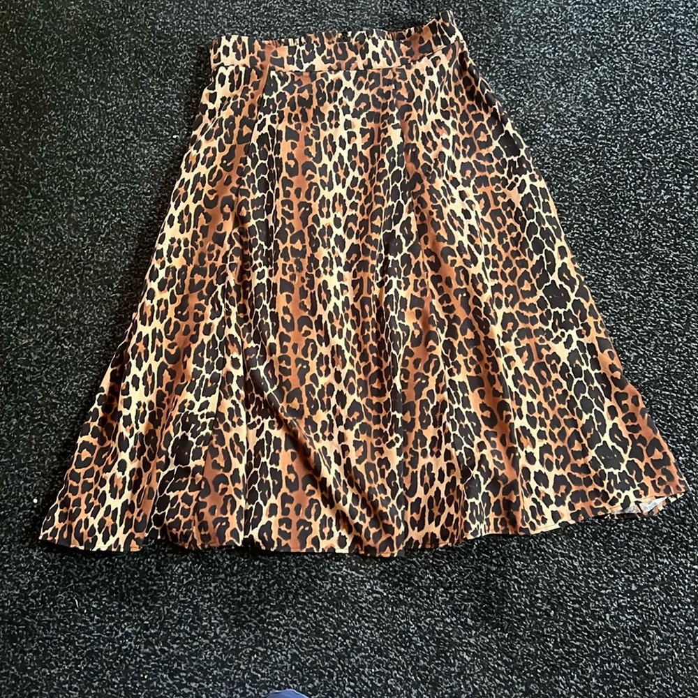 Pinup Girl Clothing Leopard 40s skirt